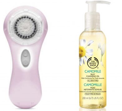 Clarisonic Pink Mia 2 Sonic Skin Cleansing System & The Body Shops Camomile Cleansing Oil