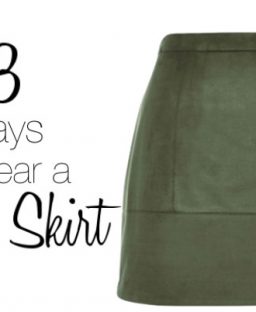 3 Ways to Wear a Suede Skirt