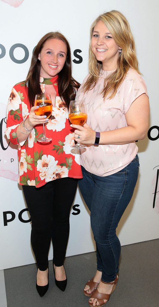 Sarah Scanlan and Megan Carey pictured at the opening of Pippa O'Connor's POCO by Pippa Pop Up shop at Mahon Point Shopping Centre, Cork. Picture: Brian McEvoy No Repro fee for one use